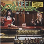 Steel Panther Lower The Bar - Neon Green Vinyl - Sealed USA vinyl LP
