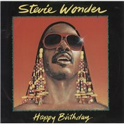 Stevie Wonder Happy Birthday - 4pr - P/S UK 7" vinyl