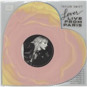 Taylor Swift Lover [Live From Paris] - 2025 Reissue - Yellow / Pink + Blue / Pink Vinyl - Sealed USA 8" vinyl