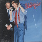 The Darkness Dreams On Toast - Red & Black Splatter + Autographed UK vinyl LP