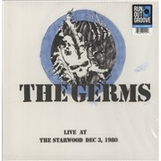 The Germs Live At The Starwood Dec 3, 1980 - Numbered Sleeve - White & Blue Marble Vinyl USA 2-LP vinyl set