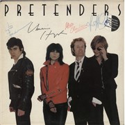 The Pretenders Pretenders - Fully Autographed - EX UK vinyl LP