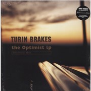 Turin Brakes The Optimist LP - Amber Transparent Vinyl + Signed Print - Sealed UK 2-LP vinyl set