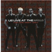 Click here for more info about 'U2 - Live At The Apollo For One Night Only + Postcards - EX'