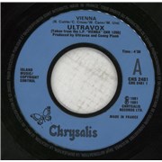 Click here for more info about 'Ultravox - Vienna - P/S - Inj'