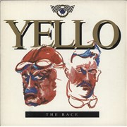 Yello The Race - Gold artist text UK 7" vinyl