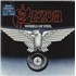Click here for more info about 'Saxon - Wheels Of Steel - Black & White Swirl Vinyl - Sealed'