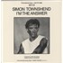 Click here for more info about 'Simon Townshend - I'm The Answer'