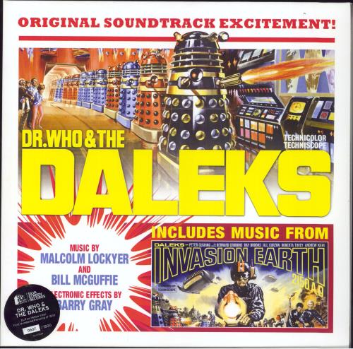 DOCTOR WHO - DR. Who & The Daleks/ 1966 Daleks: Invasion Earth 2150 A.D. - RSD Yellow Vinyl - Maxi 33T